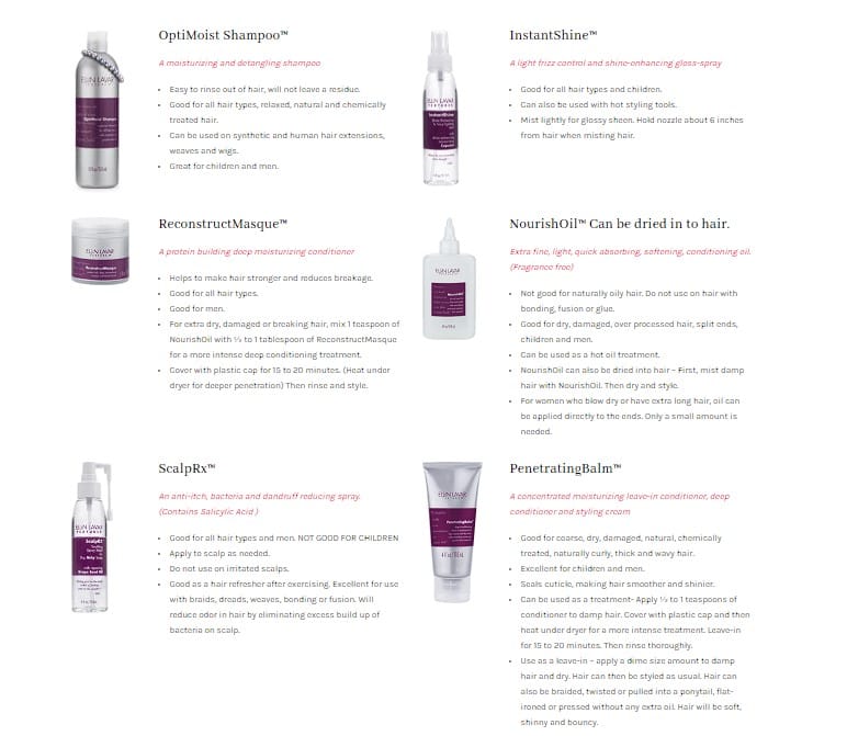 Ellin lavar hair products